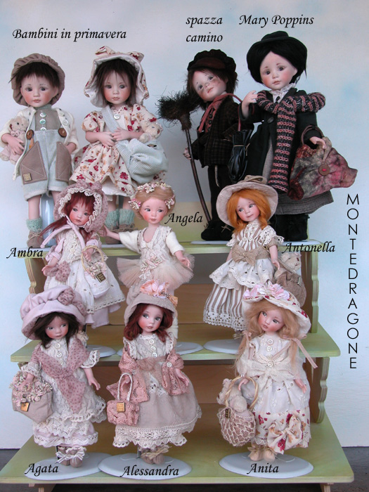 Bambole Porcellana: Bambole in porcellana - Bambini in Primavera