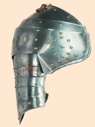 Braccioli e protezioni gamba medievali ferro acciaio armatura set vambraces 